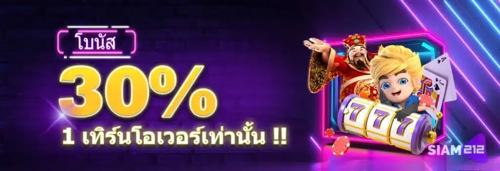 โบนัส 30%